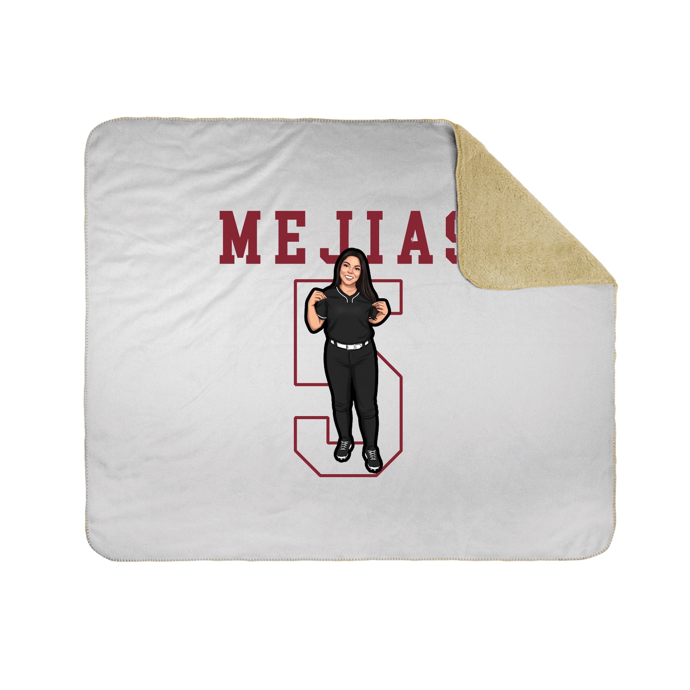 Throw Blanket — Shirsey in White