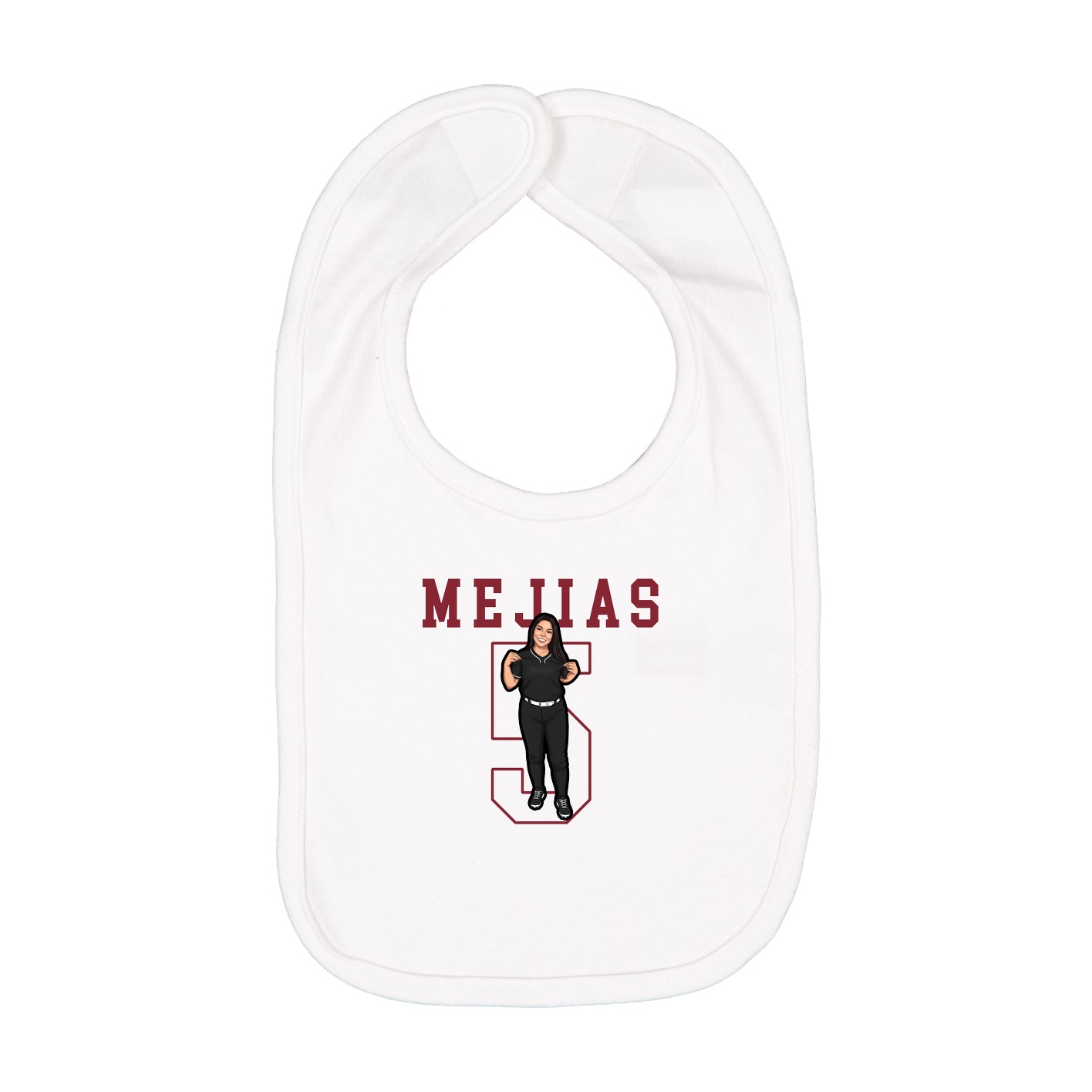 Infant Bib — Shirsey in White