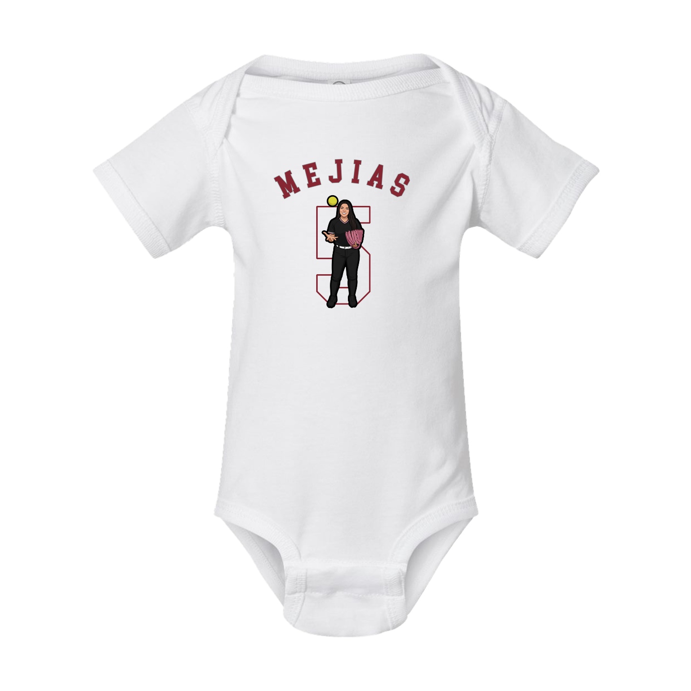 Baby Onesie — Shirsey Arch in White