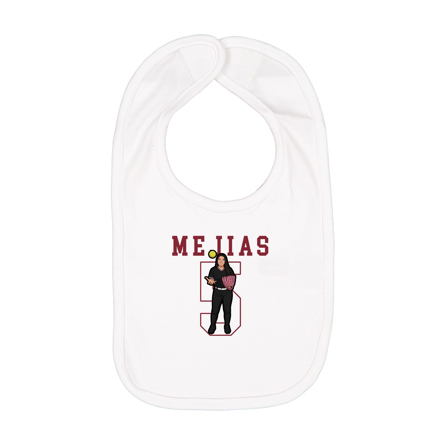 Infant Bib — Shirsey in White