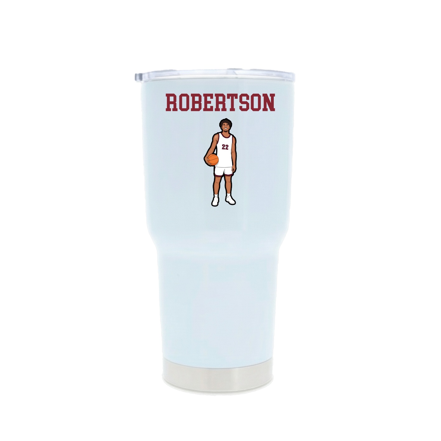 30oz Stainless Steel Tumbler — Shirsey in White