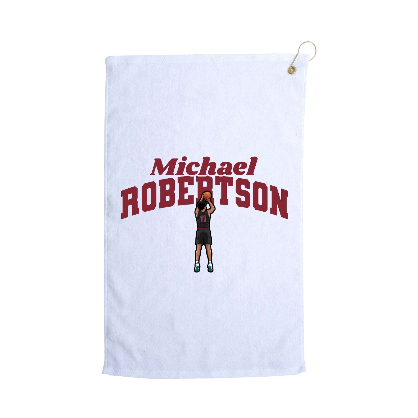 Golf Towel — Signature Arch in White