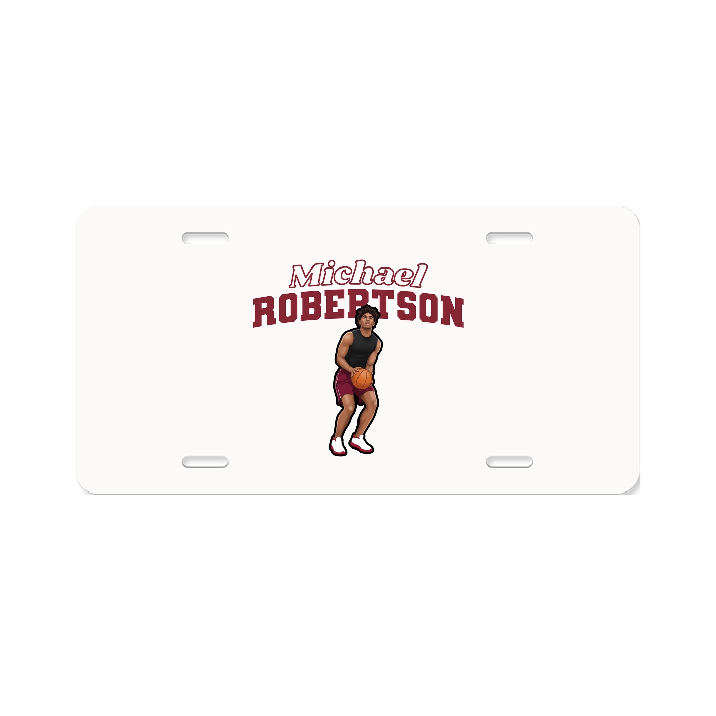 License Plate — Name Arch in Classic