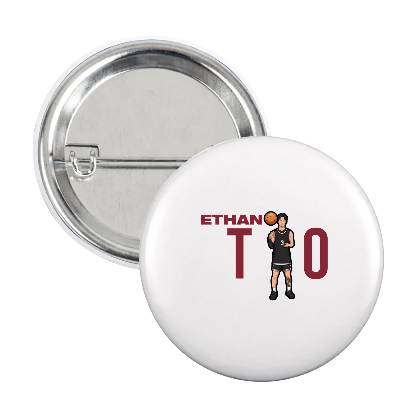 Game Day Button — Player Name in White