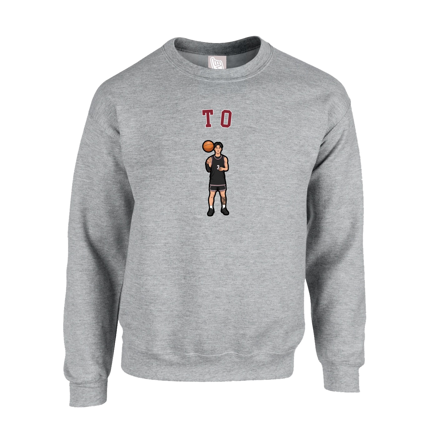 Fleece Crew — Shirsey Arch in Grey