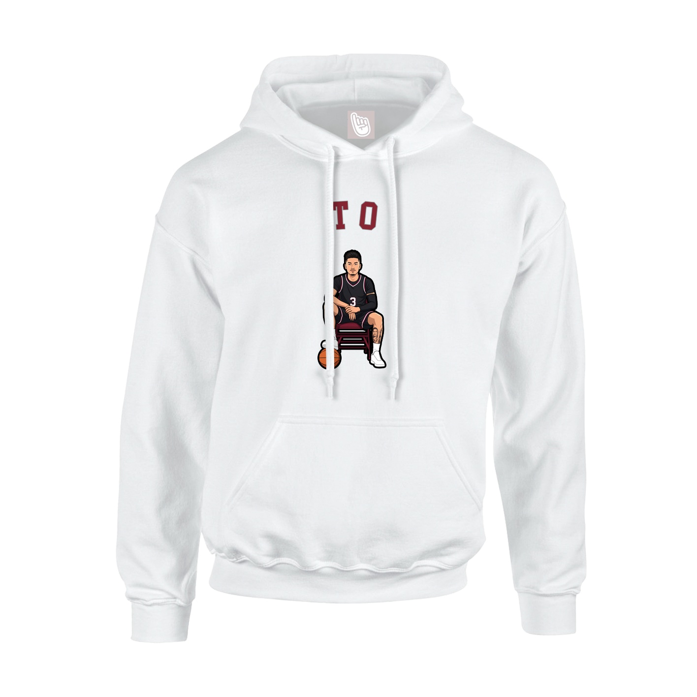 Youth Hoodie — Shirsey Arch in White