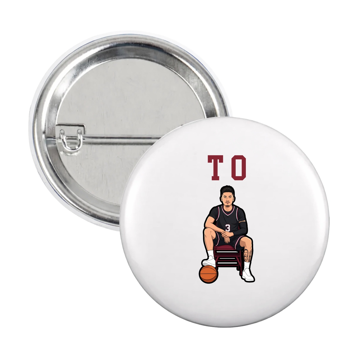 Game Day Button — Shirsey in White