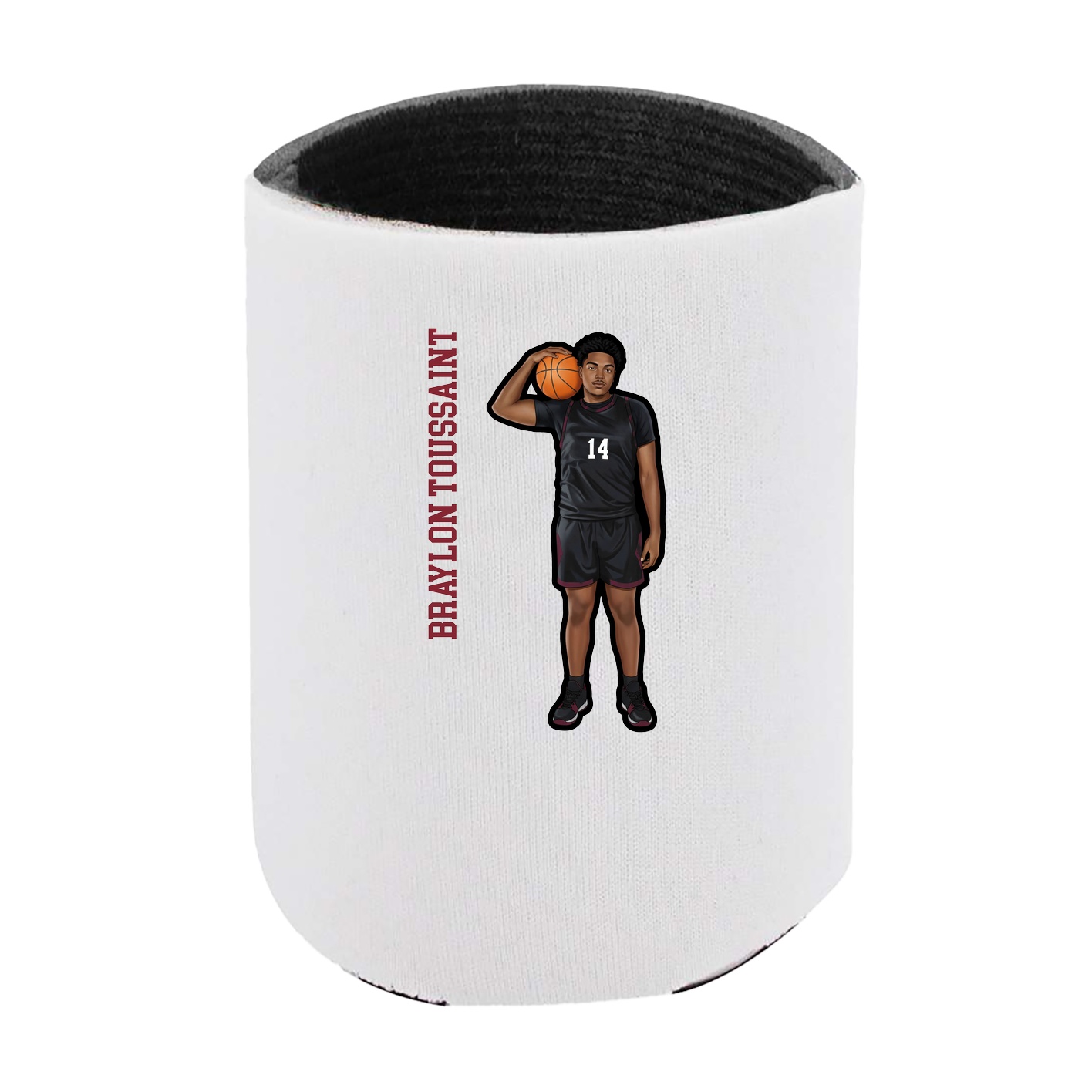 Can Holder — Name Vertical in White