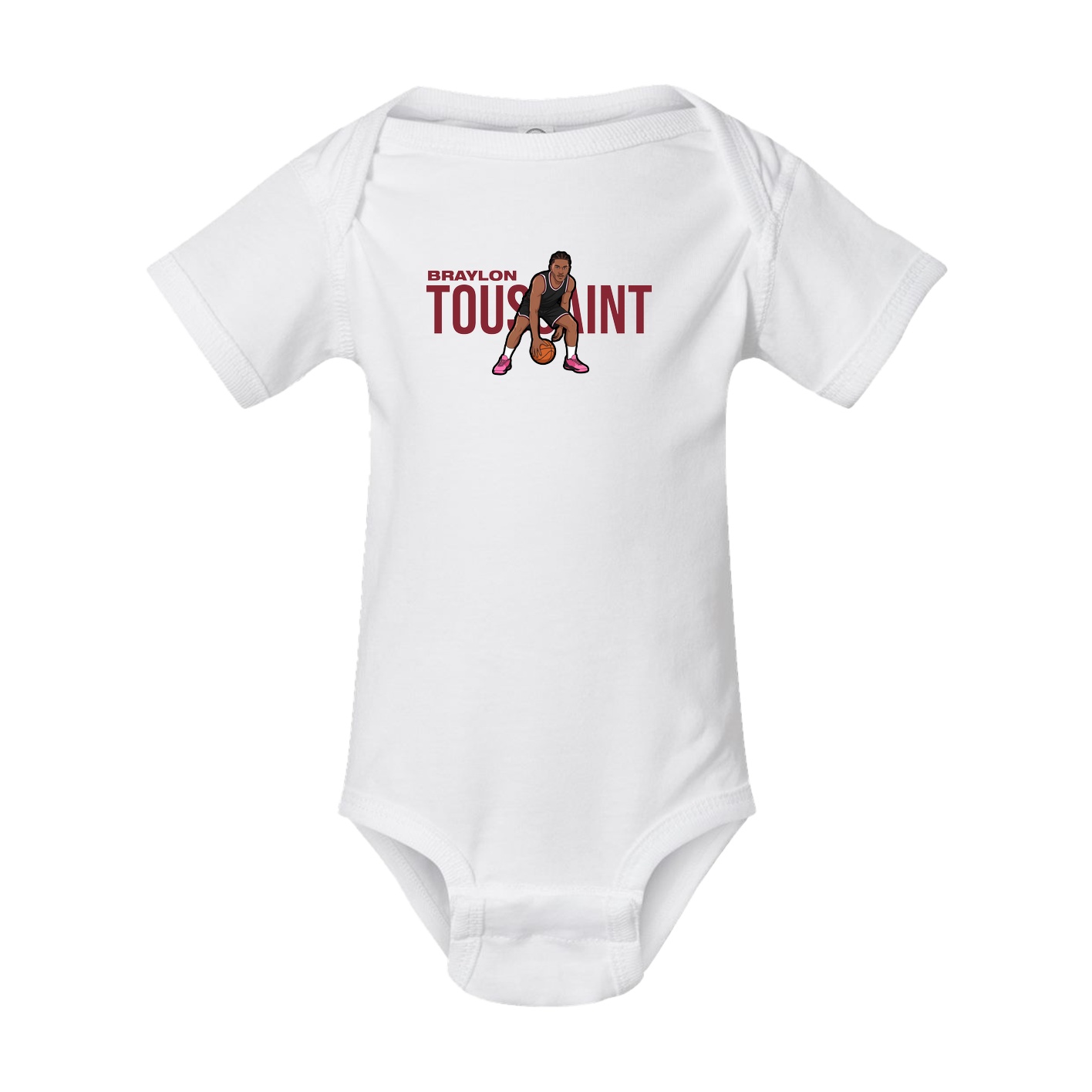Baby Onesie — Player Name in White
