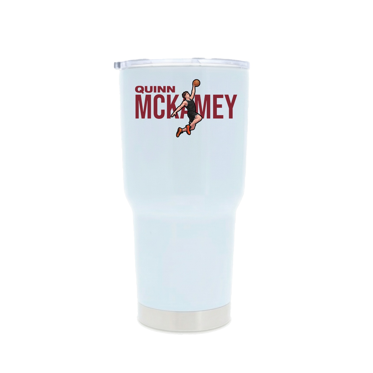 30oz Stainless Steel Tumbler — Player Name in White