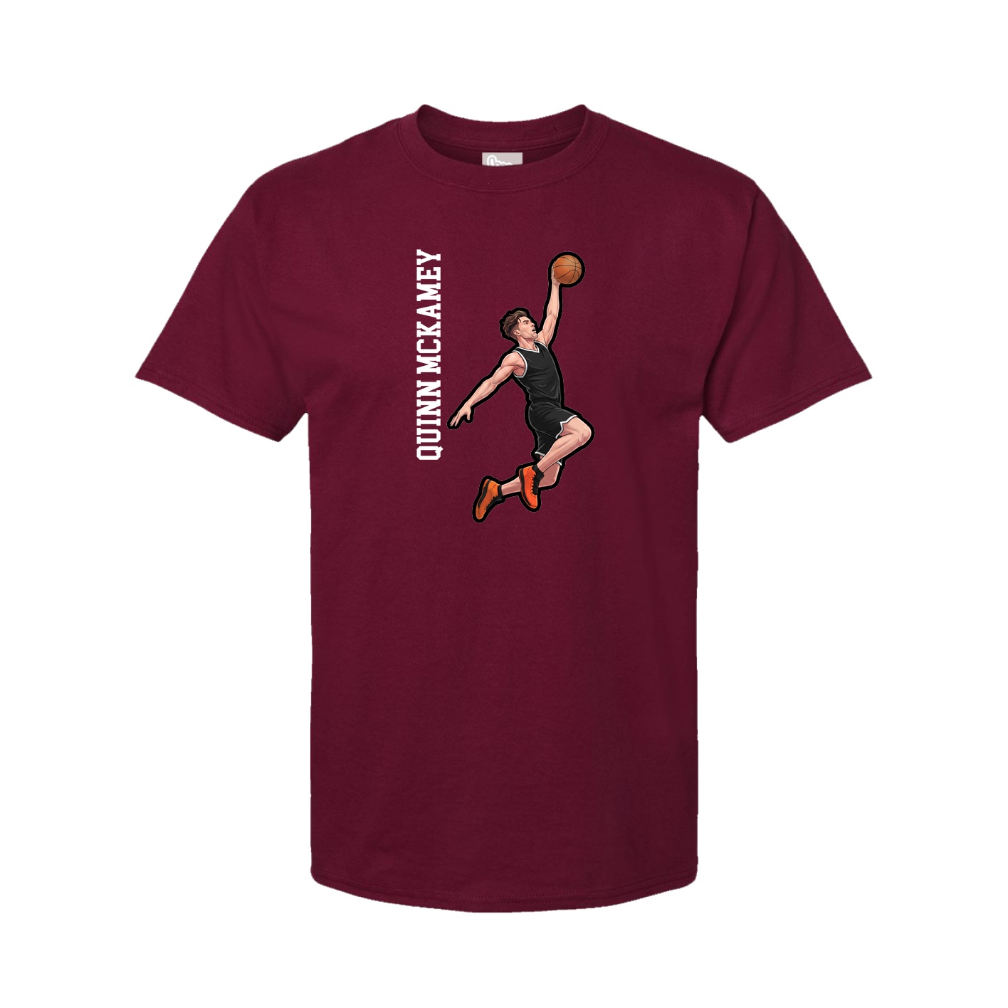 Tee — Name Vertical in Cardinal