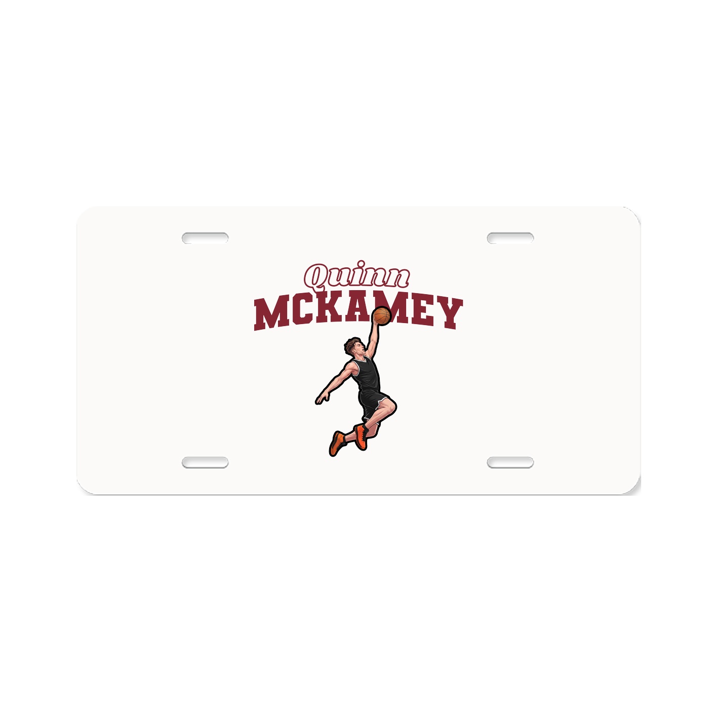 License Plate — Name Arch in Classic