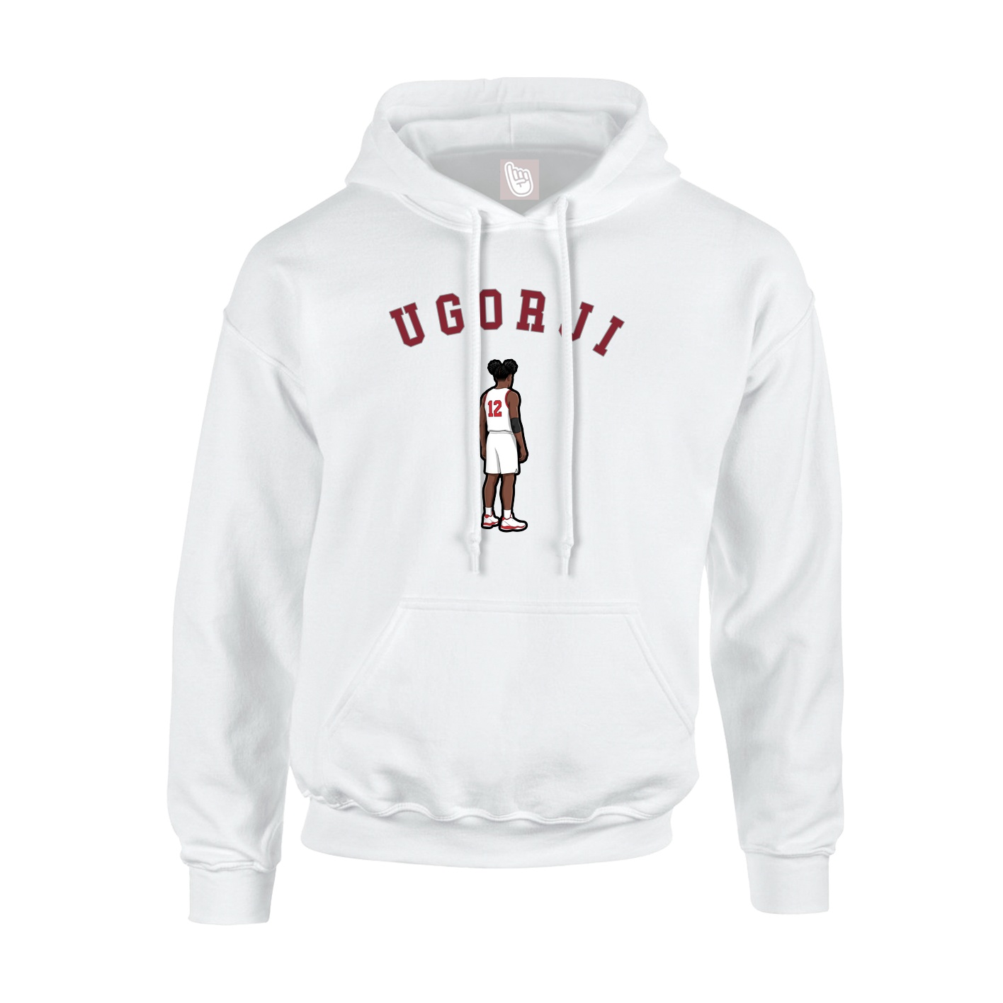 Youth Hoodie — Shirsey Arch in White