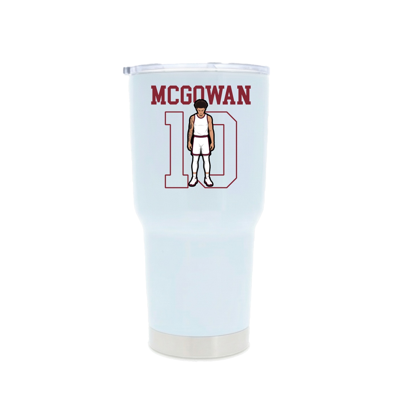 30oz Stainless Steel Tumbler — Shirsey in White