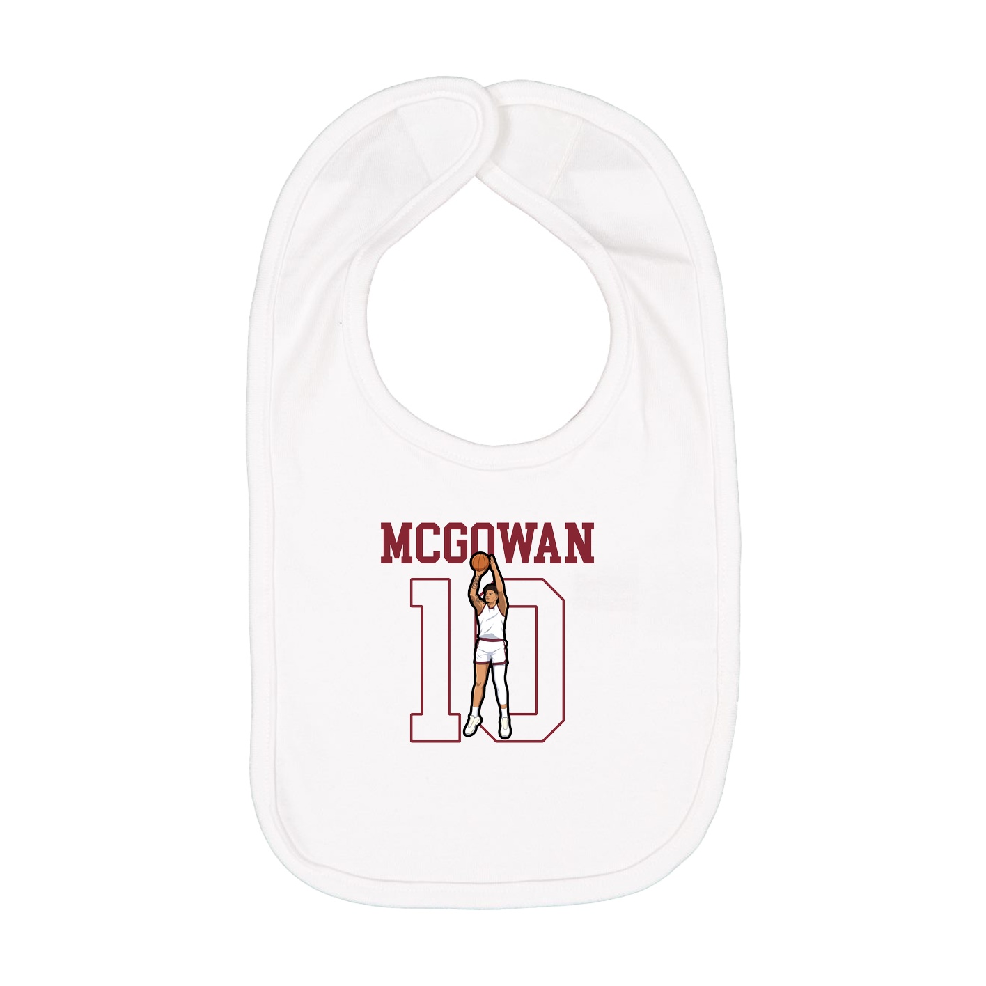 Infant Bib — Shirsey in White