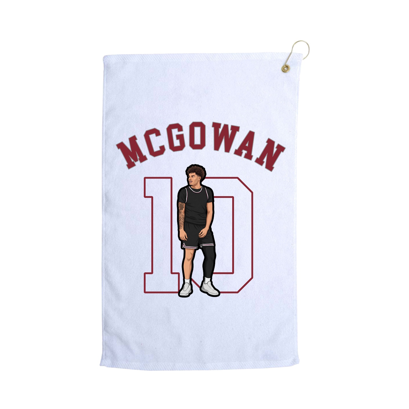 Golf Towel — Shirsey Arch in White