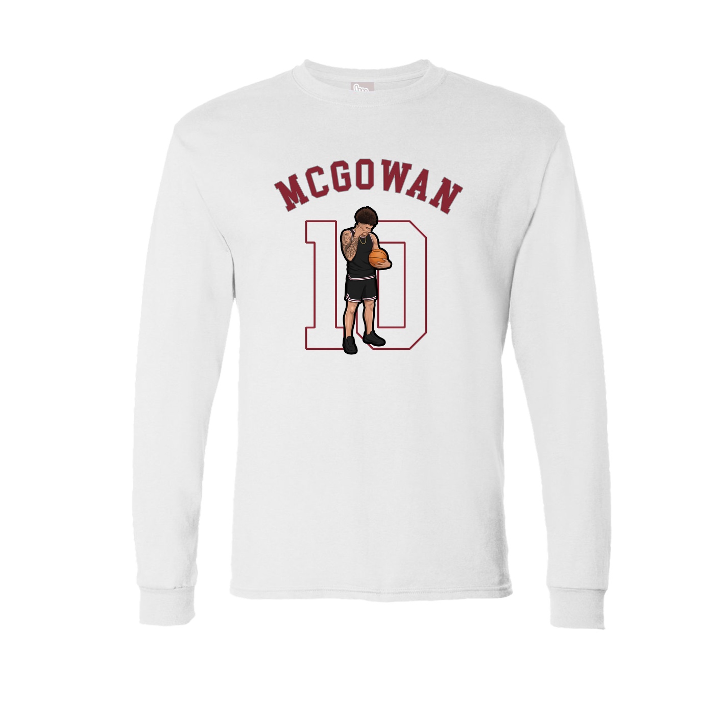 Long Sleeve Tee — Shirsey Arch in White