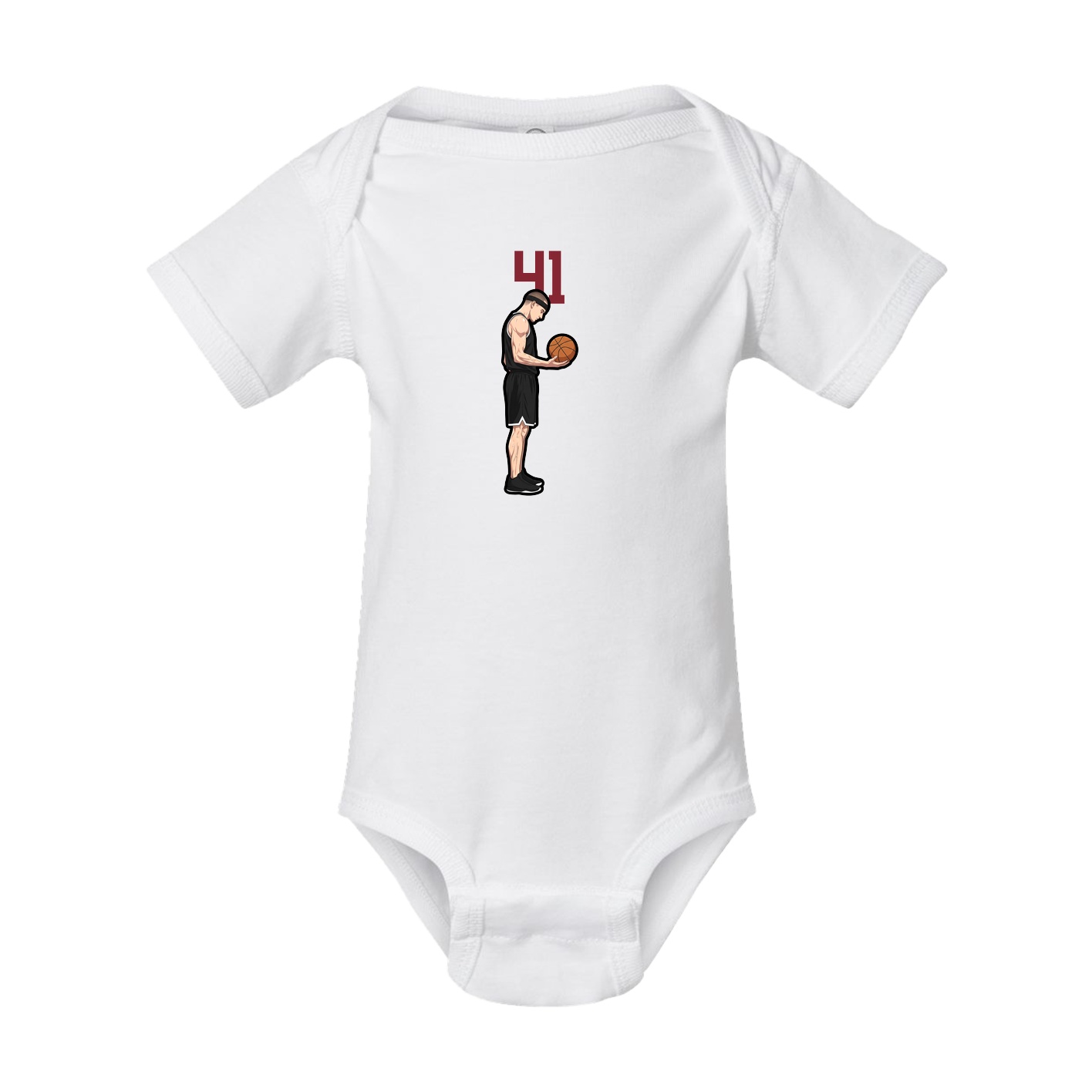 Baby Onesie — Number Top in White