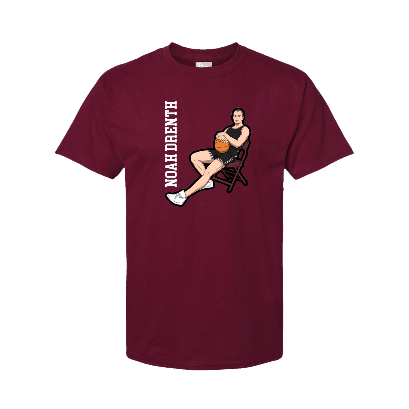 Tee — Name Vertical in Cardinal