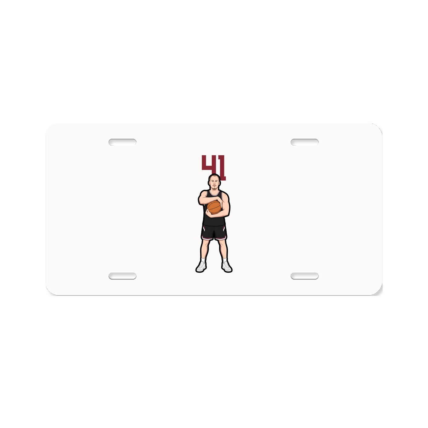 License Plate — Number Top in Classic