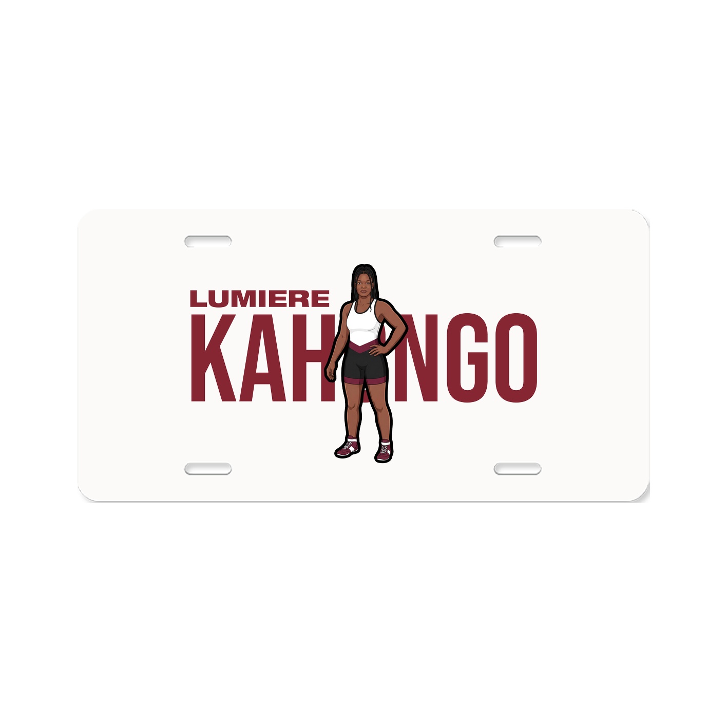 License Plate — Player Name in Classic