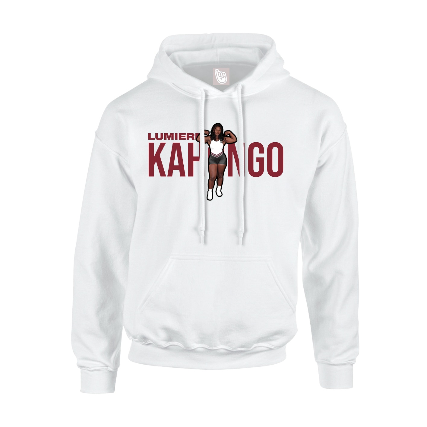 Youth Hoodie — Player Name in White
