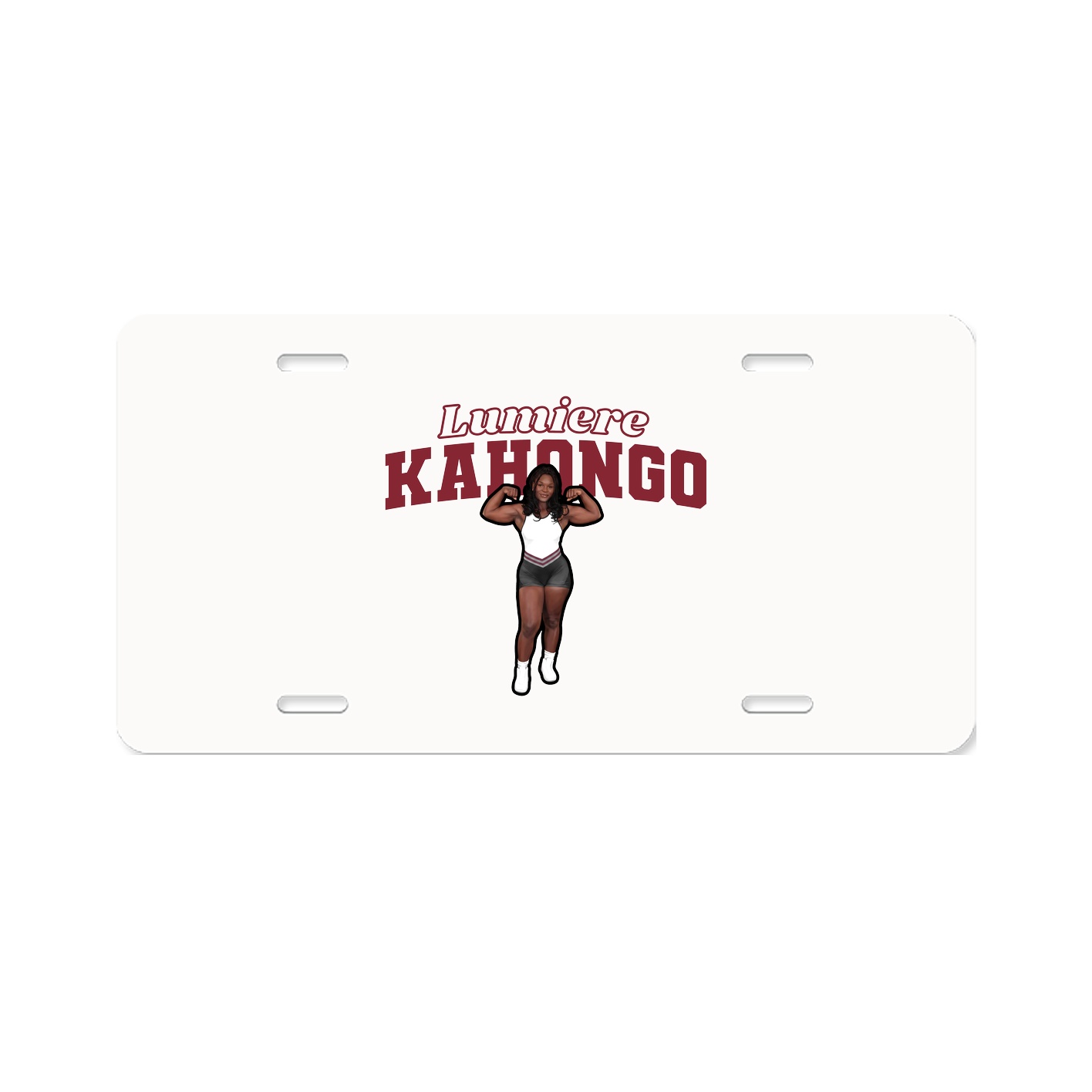 License Plate — Name Arch in Classic