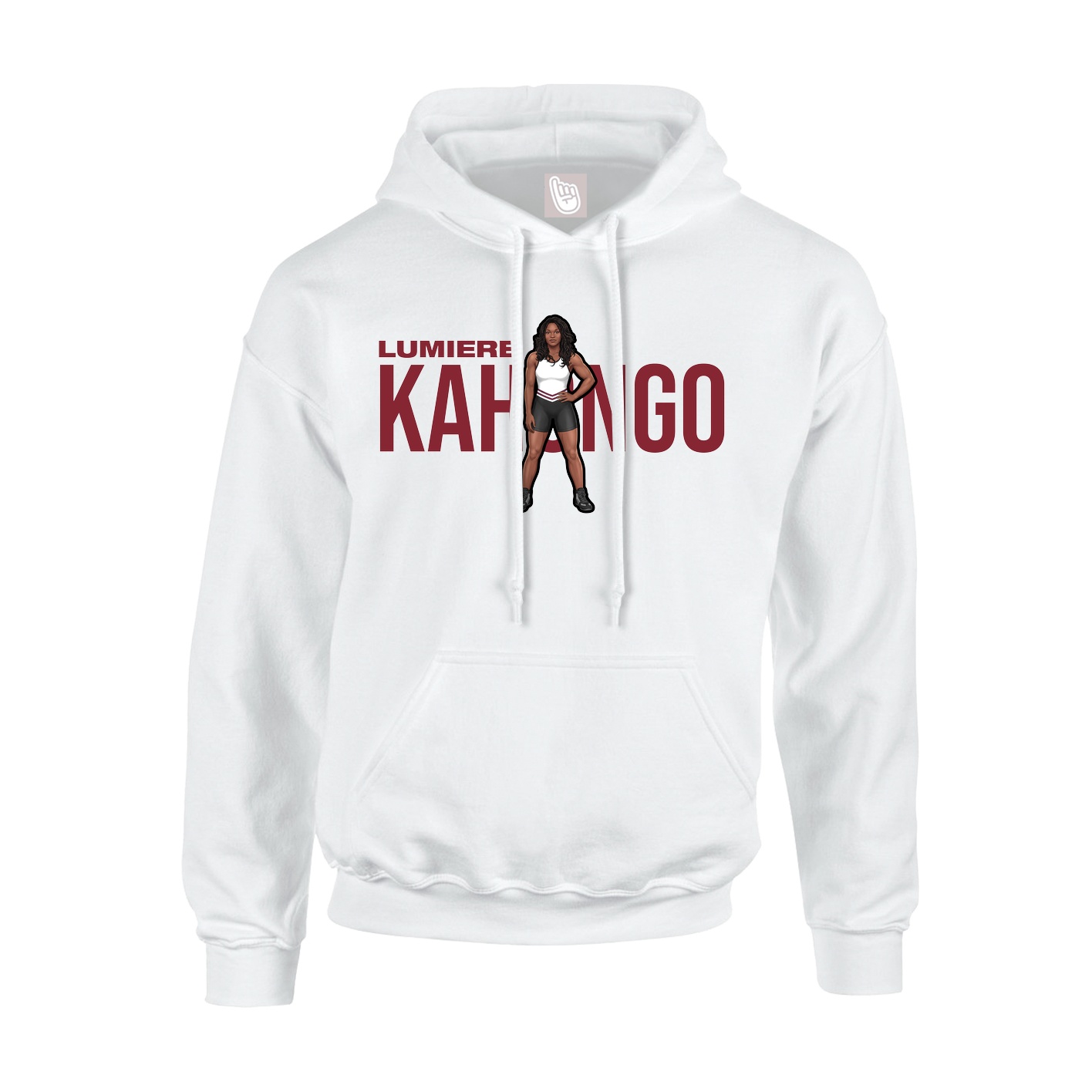 Youth Hoodie — Player Name in White