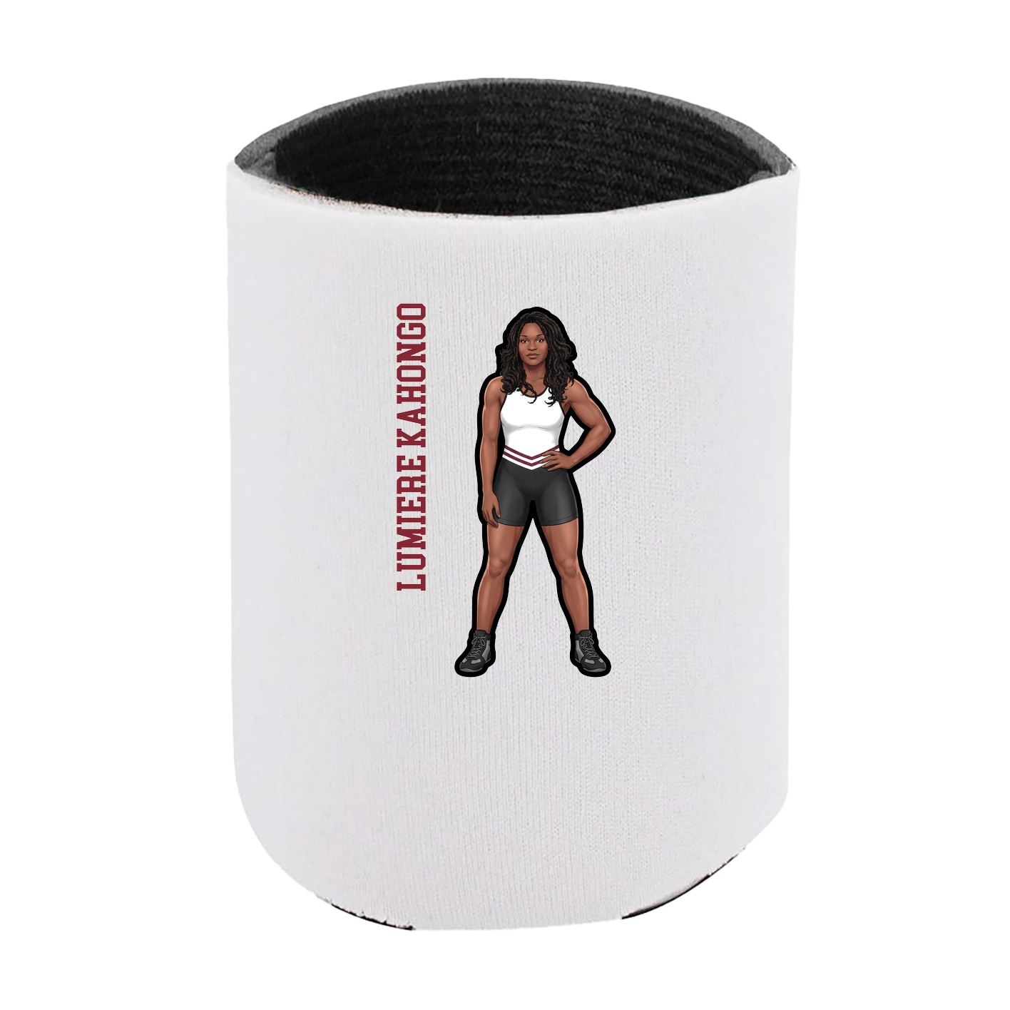 Can Holder — Name Vertical in White