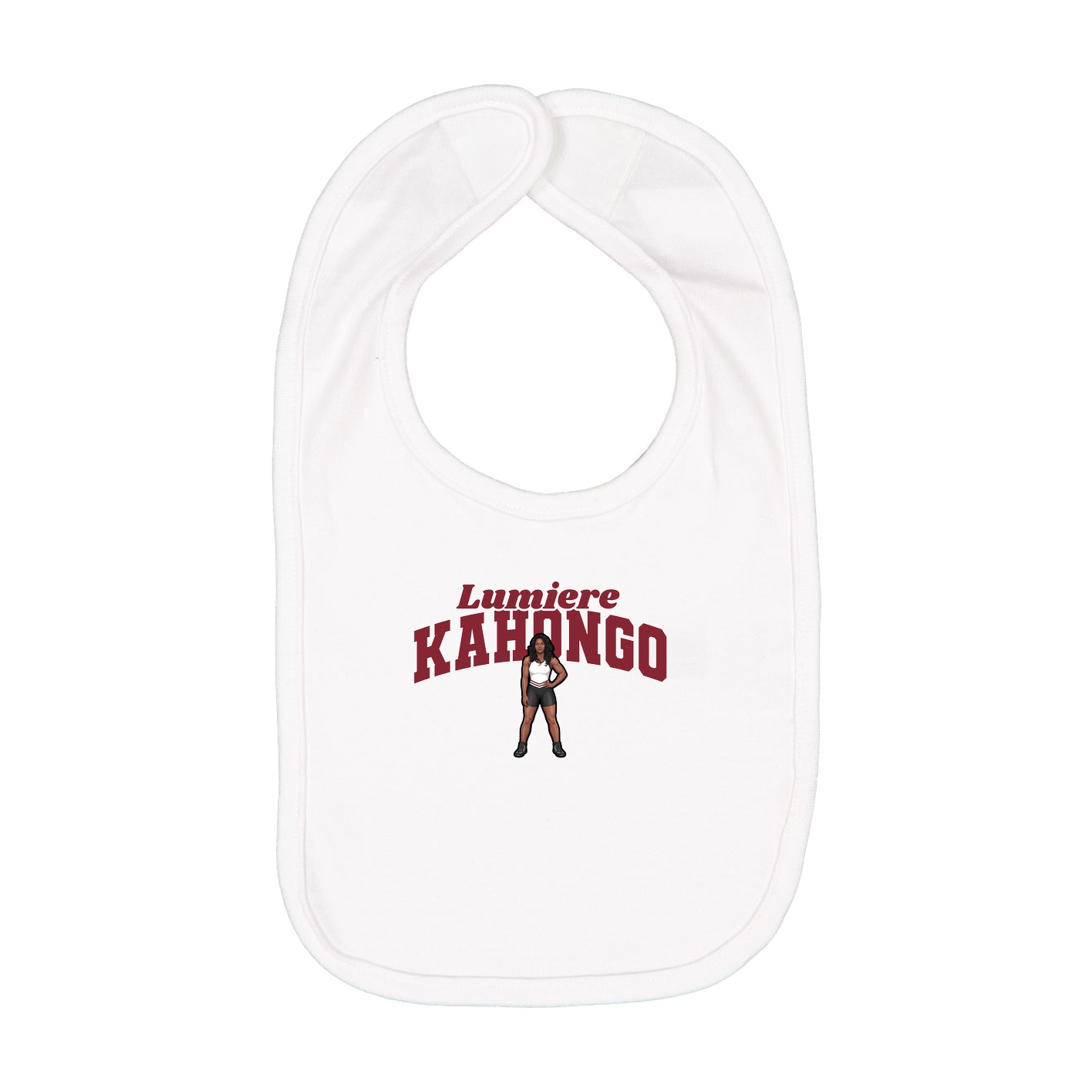 Infant Bib — Signature Arch in White