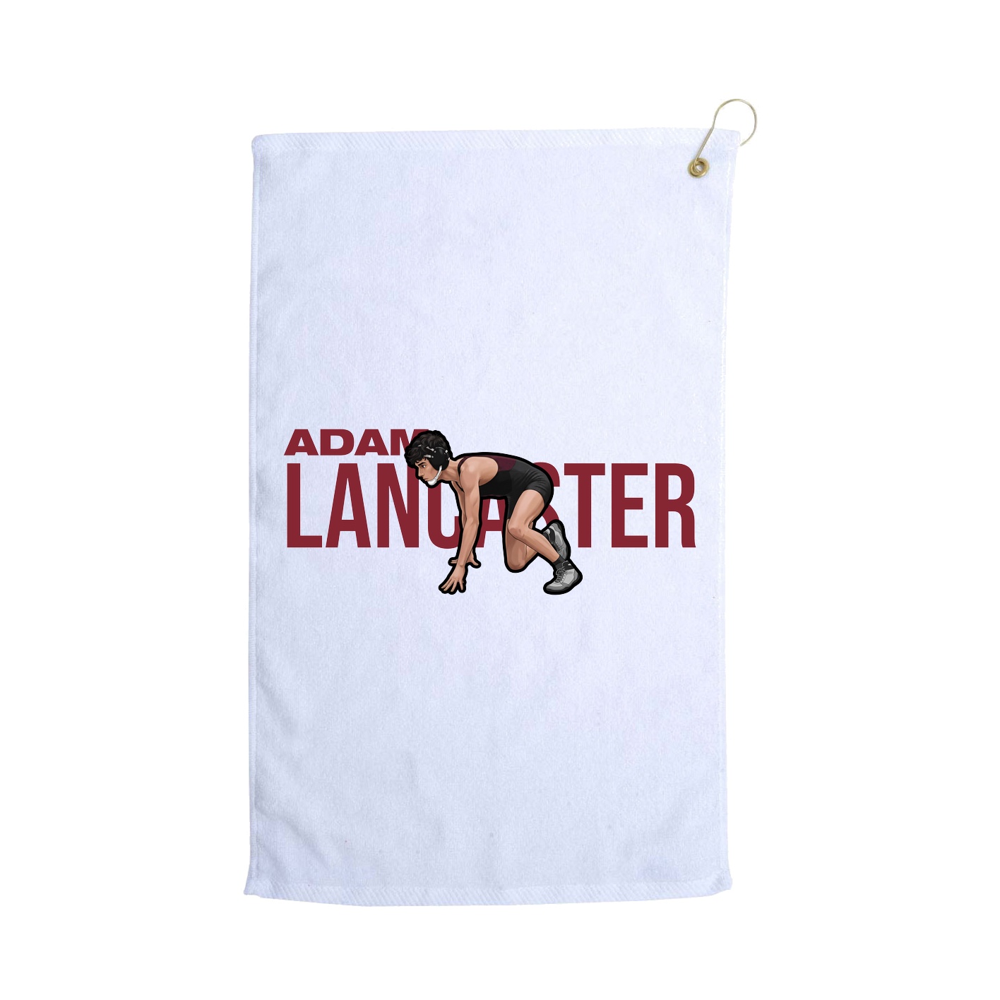 Golf Towel — Player Name in White