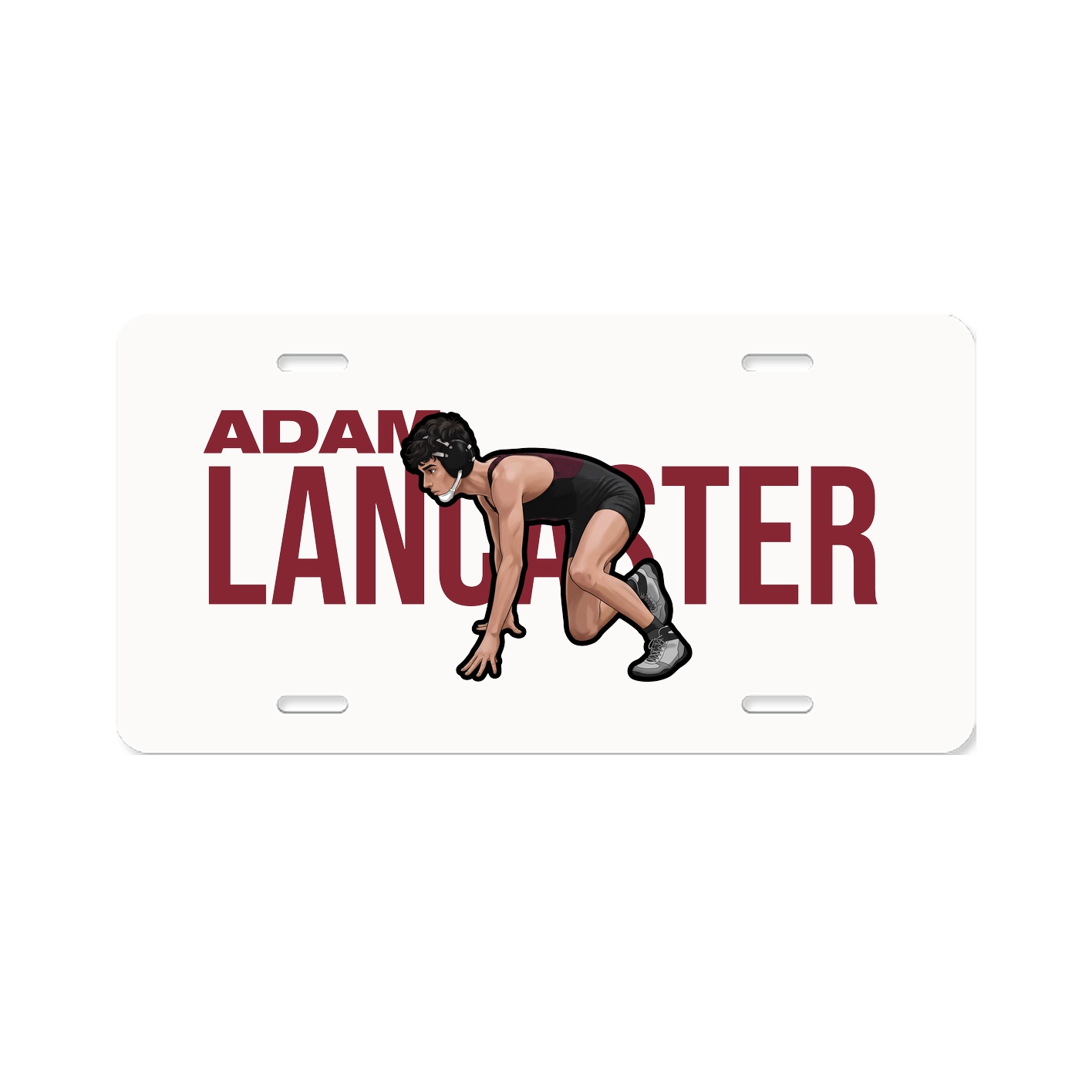 License Plate — Player Name in Classic