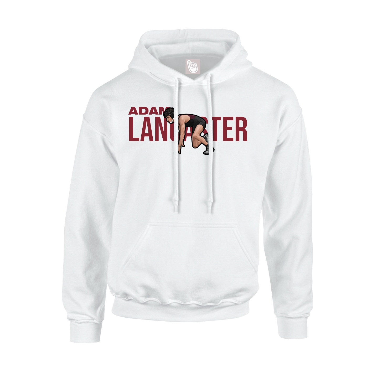 Youth Hoodie — Player Name in White
