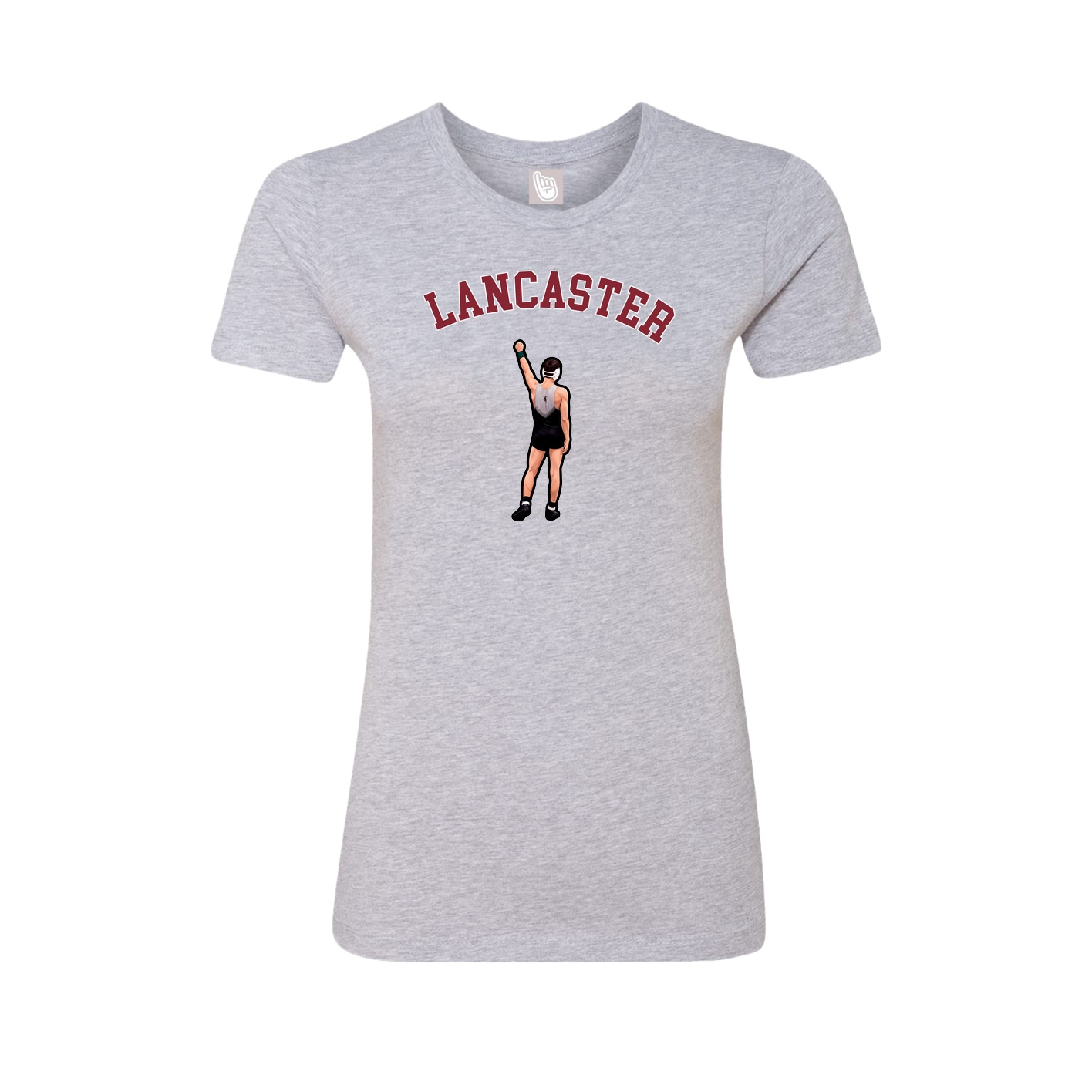 Fitted Women's Tee — Shirsey Arch in Grey