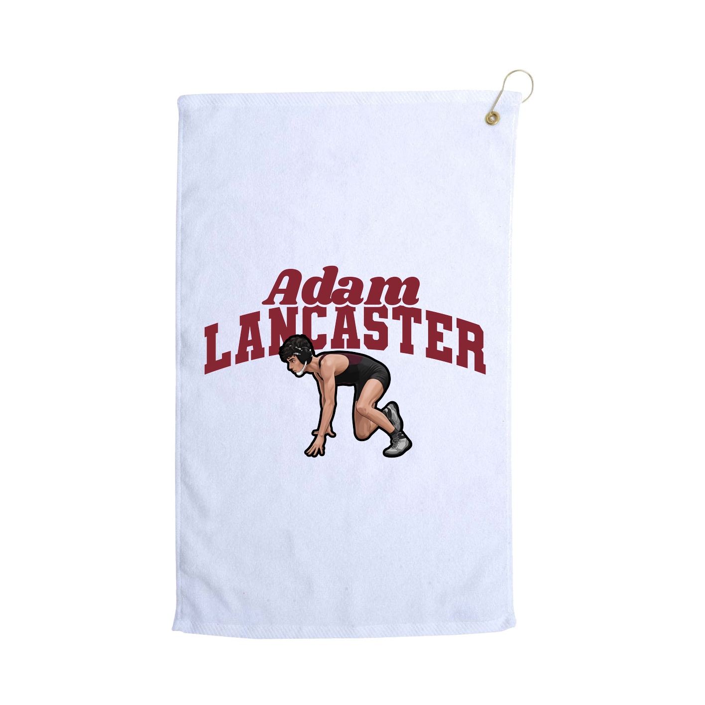 Golf Towel — Signature Arch in White