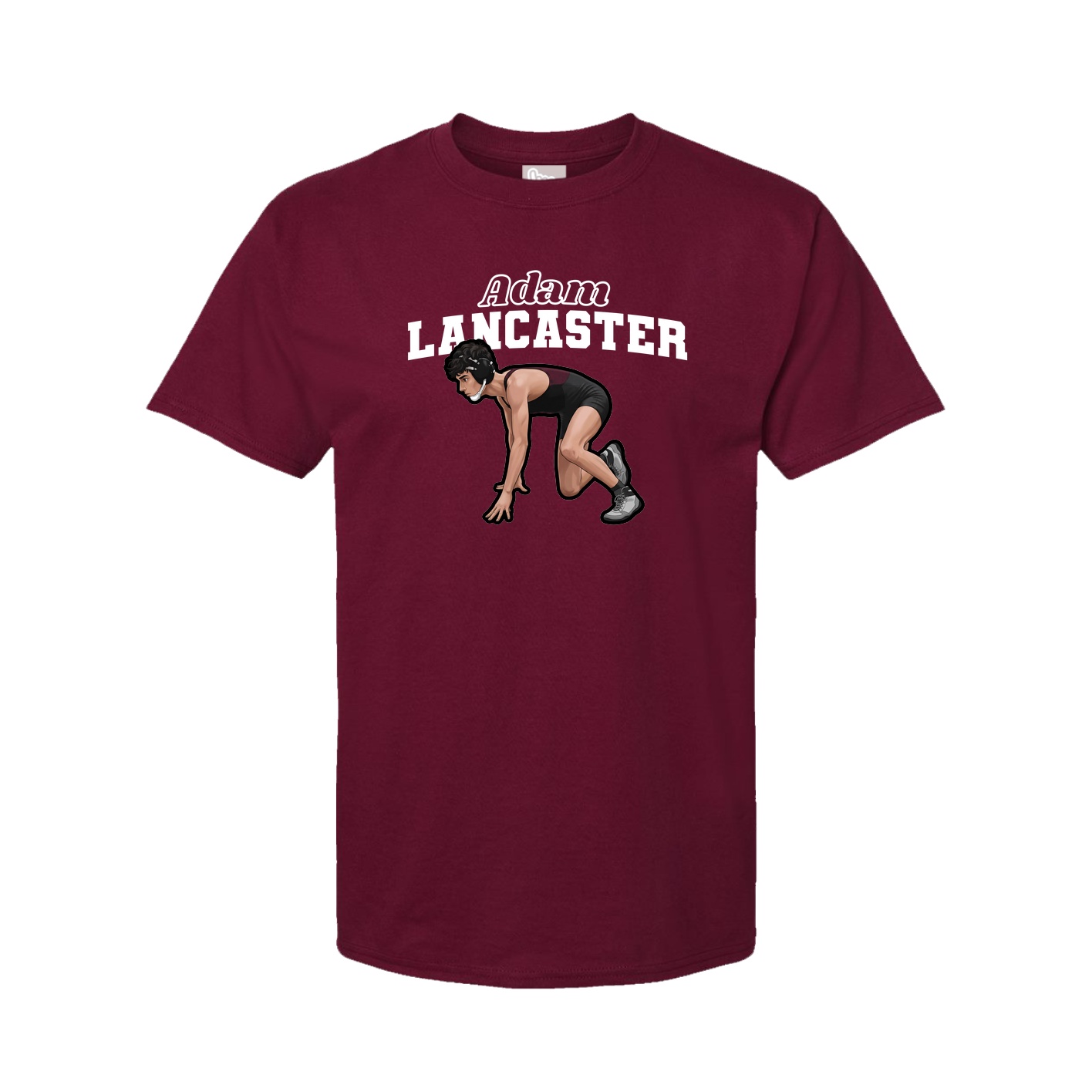 Youth Tee — Name Arch in Cardinal