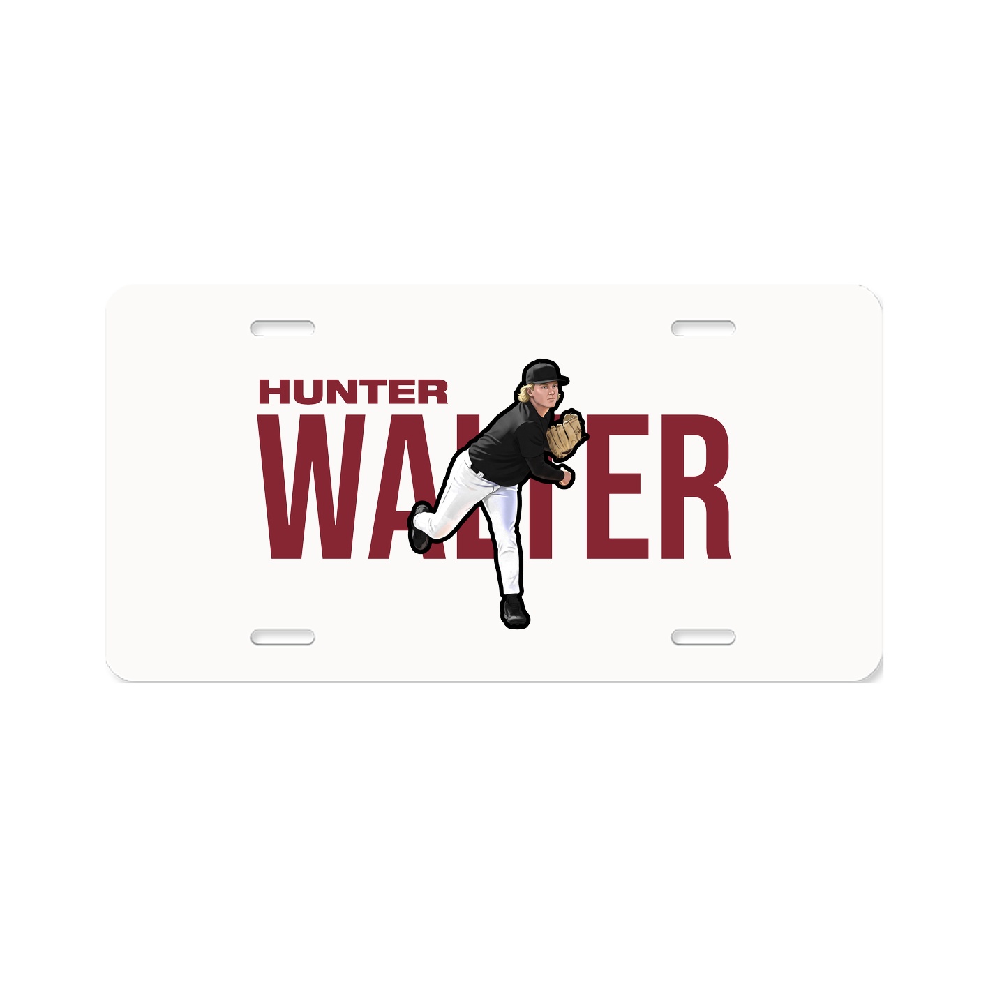 License Plate — Player Name in Classic