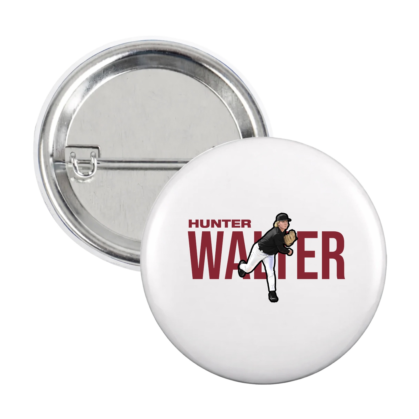 Game Day Button — Player Name in White
