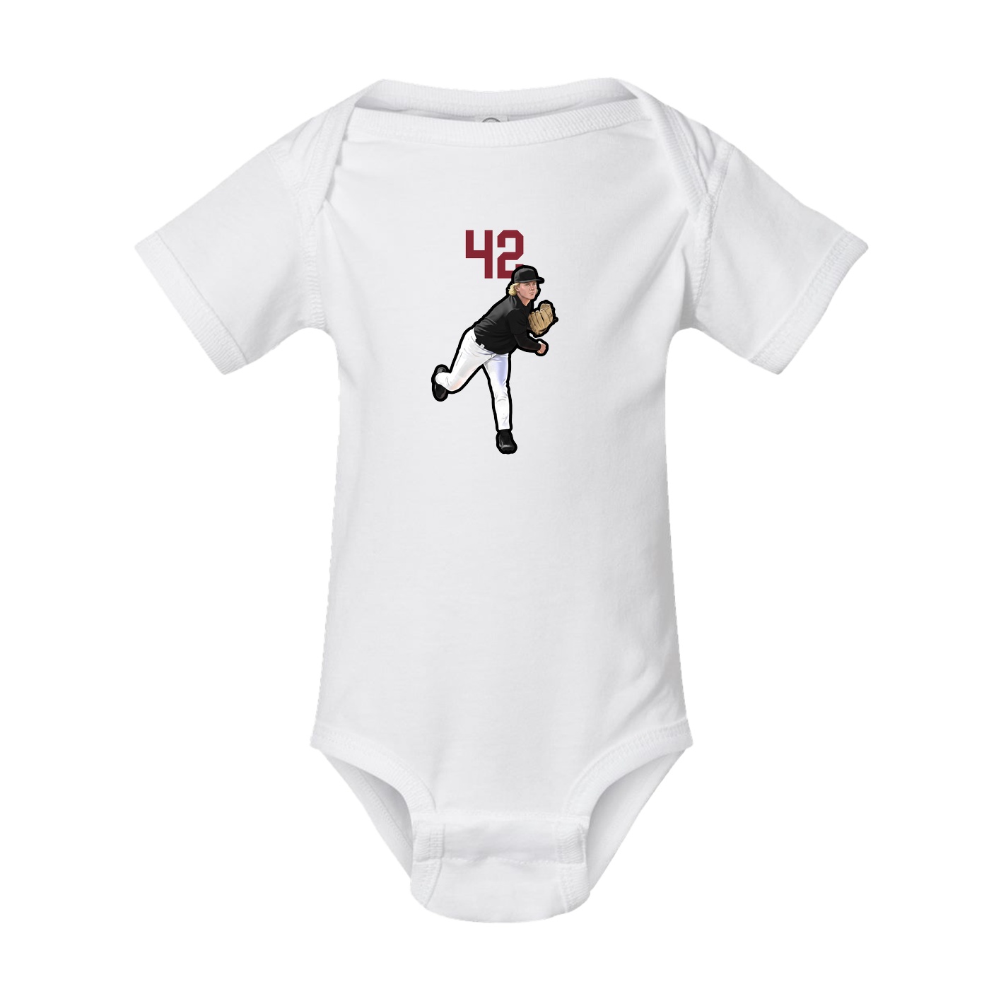 Baby Onesie — Number Top in White
