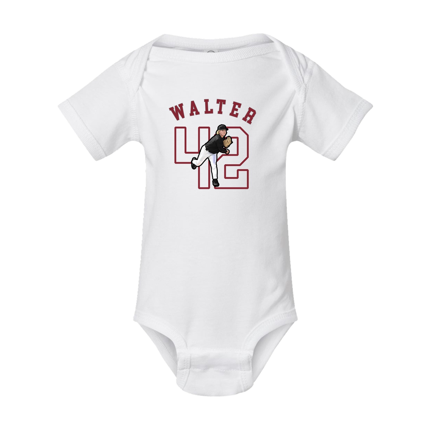 Baby Onesie — Shirsey Arch in White