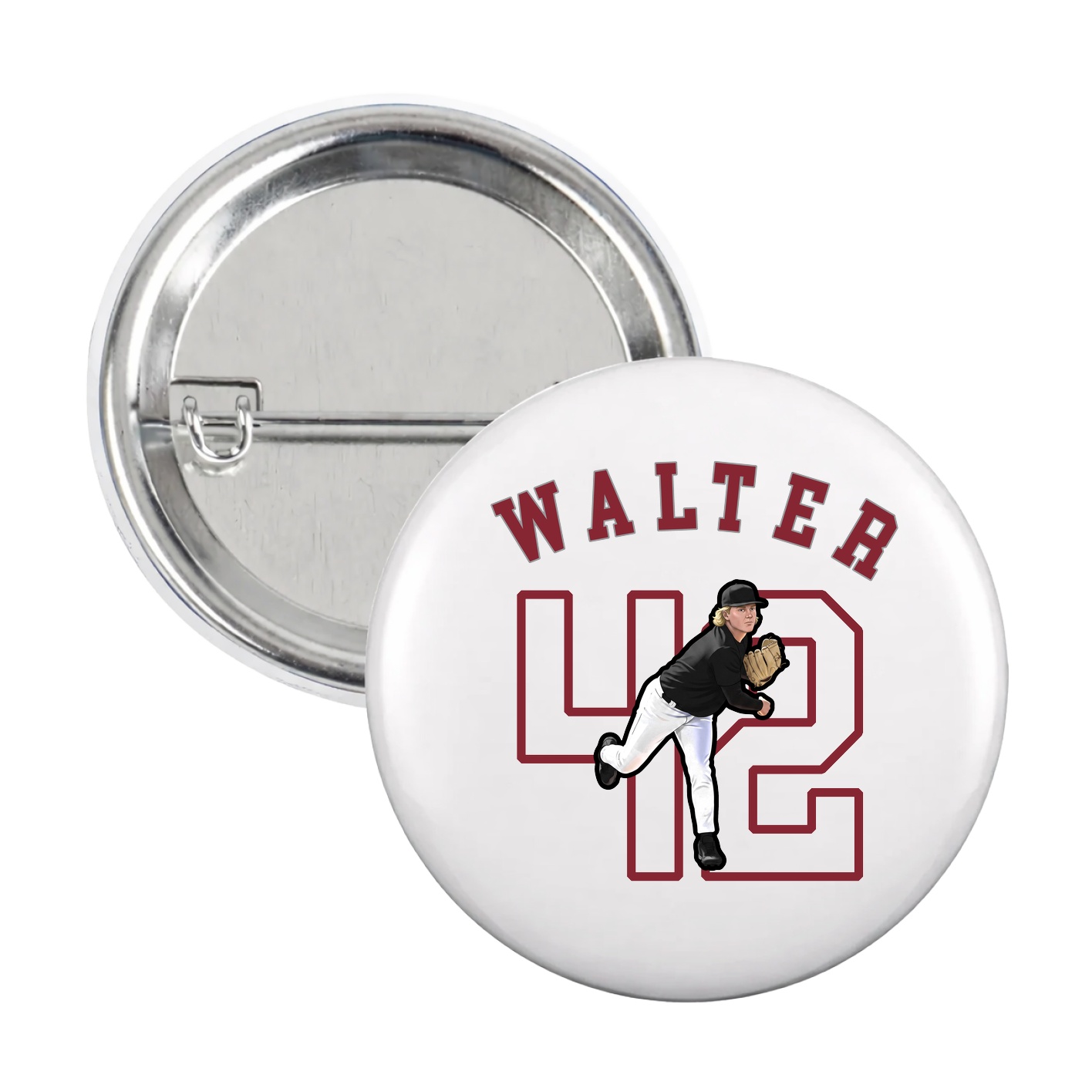 Game Day Button — Shirsey Arch in White