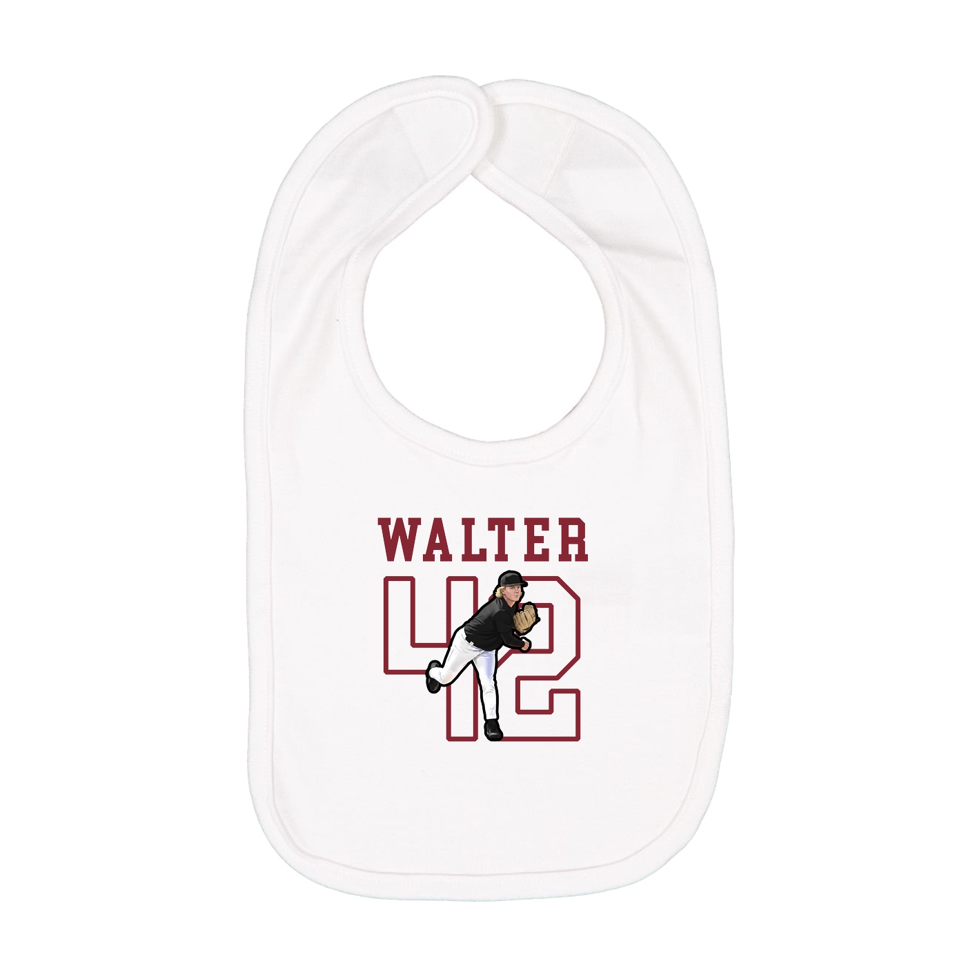 Infant Bib — Shirsey in White