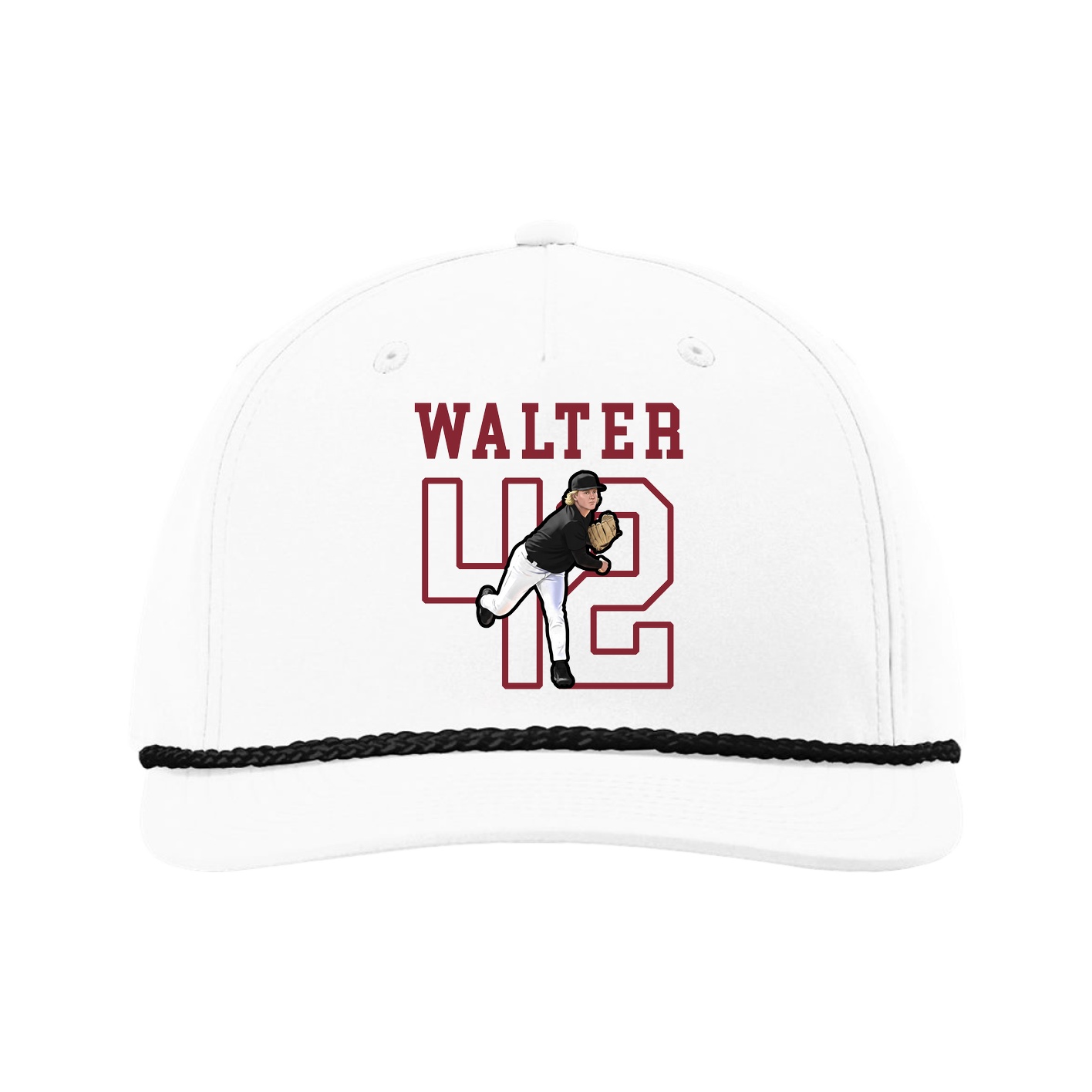 Five-Panel Classic Rope Cap — Shirsey in White