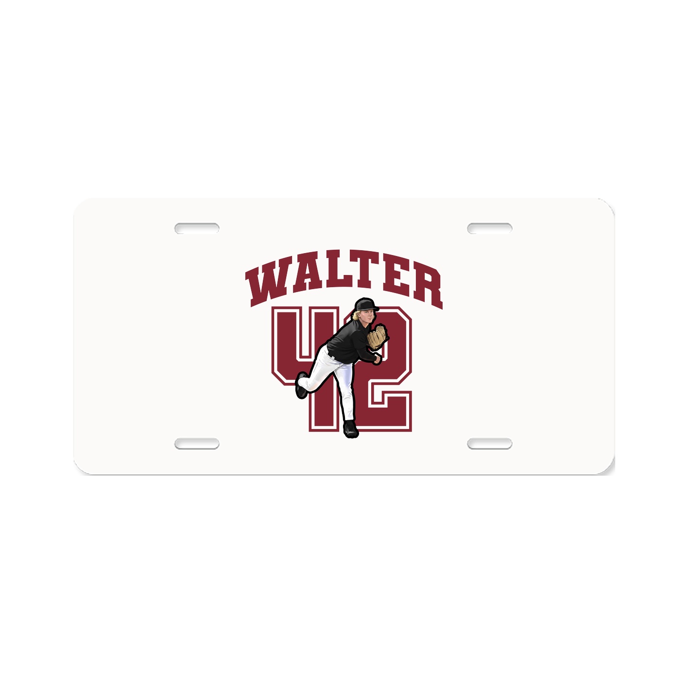 License Plate — Number in Classic