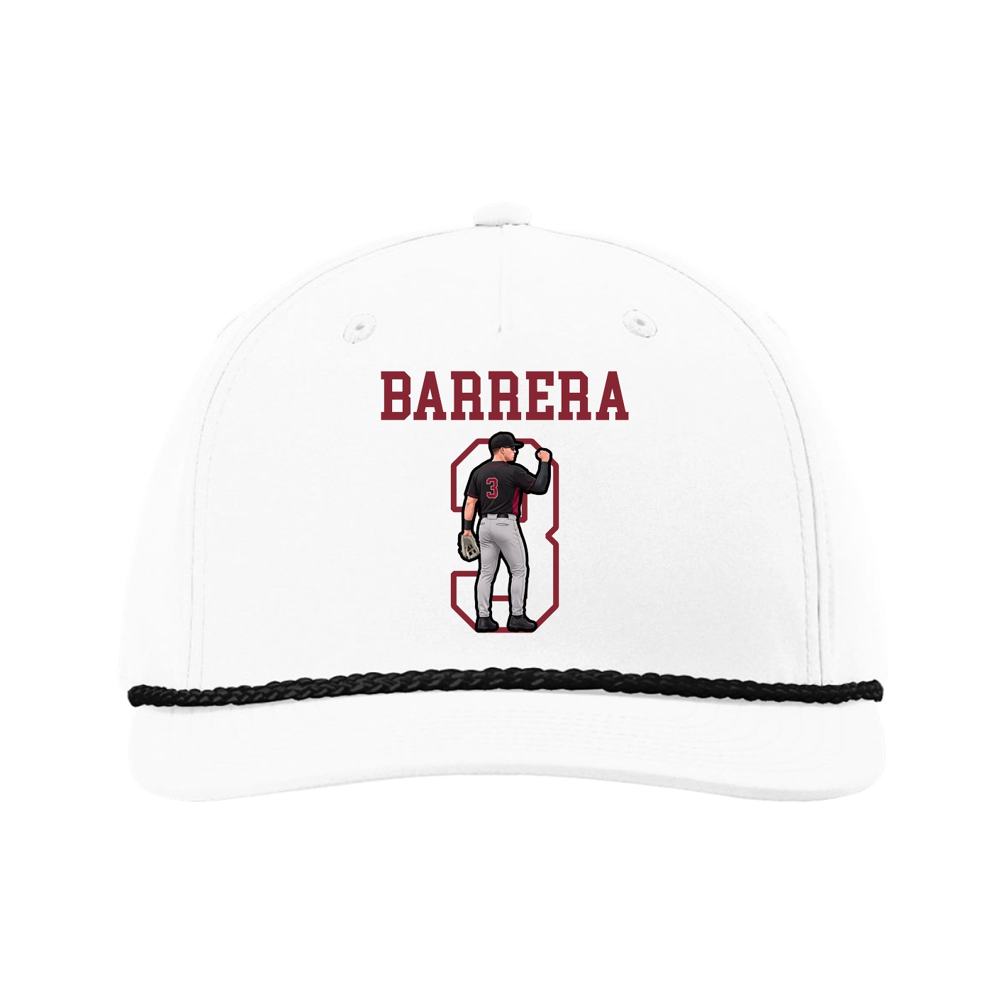 Five-Panel Classic Rope Cap — Shirsey in White