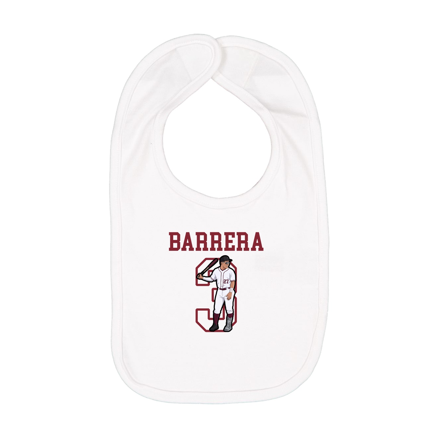 Infant Bib — Shirsey in White
