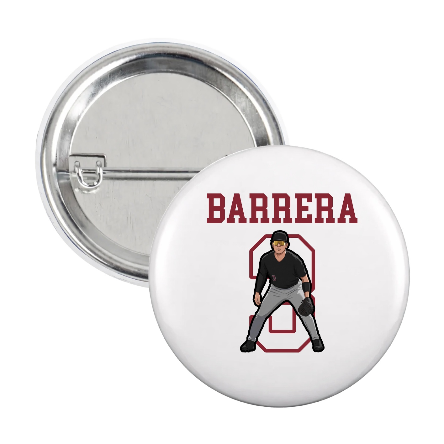 Game Day Button — Shirsey in White