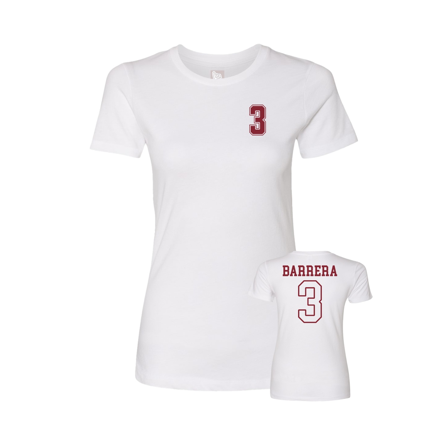 Womens Tee — Chest Back in White