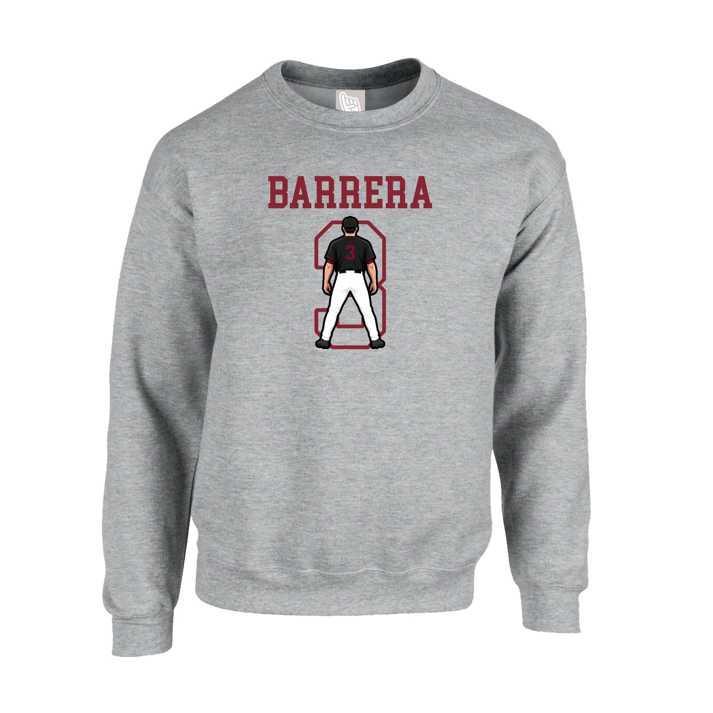Fleece Crew — Shirsey in Grey