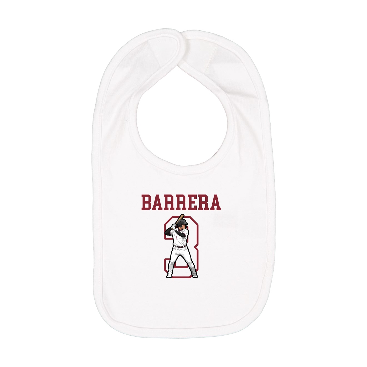 Infant Bib — Shirsey in White